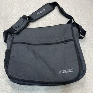 THE ORIGINAL FILBERRY EXTRA LARGE MESSENGER DIAPER BAG Grey 11 Pockets